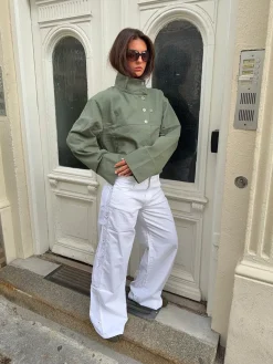 Lineana jeans med blonder - Hvid