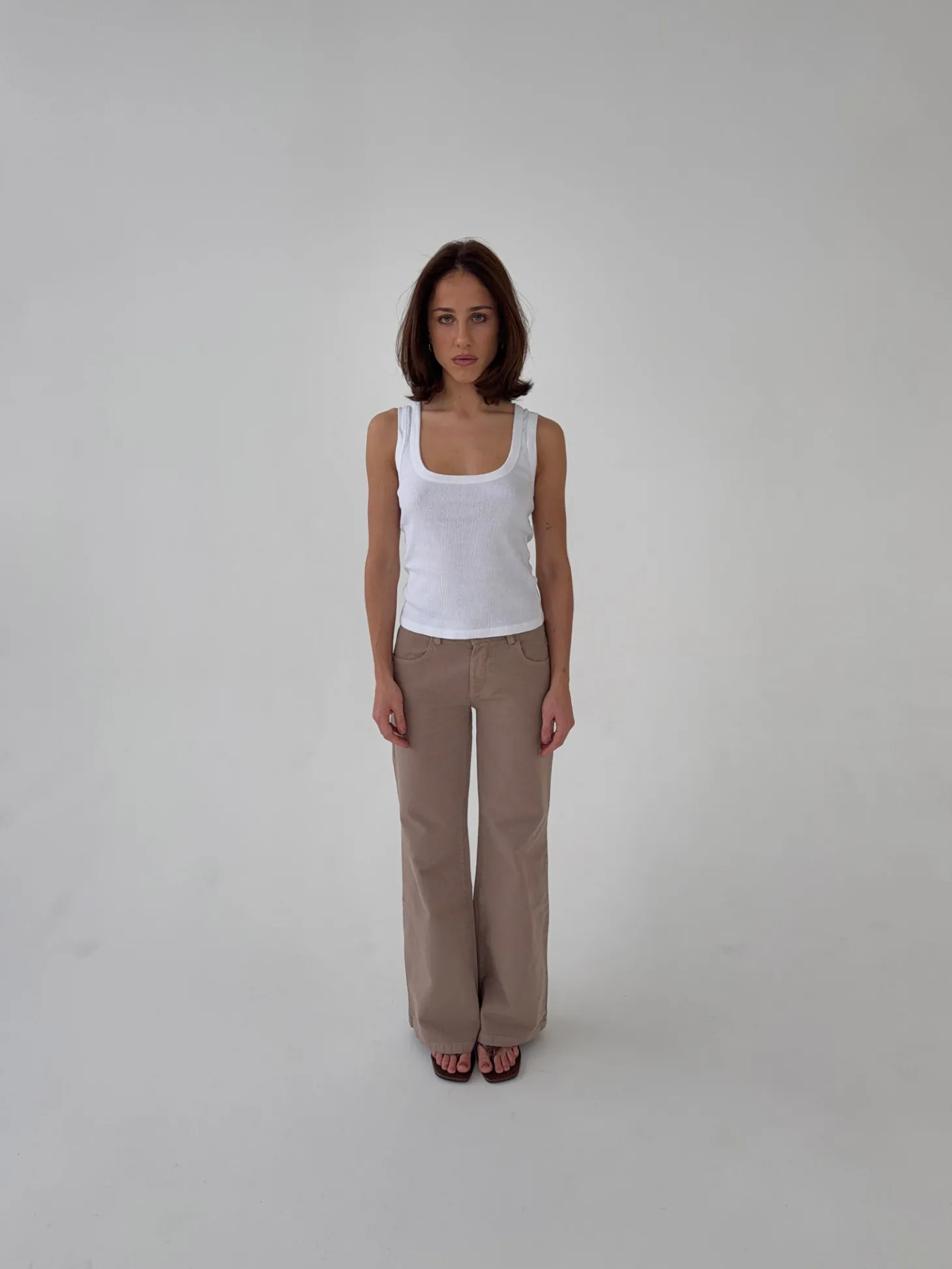 Lovia jeans - Taupe
