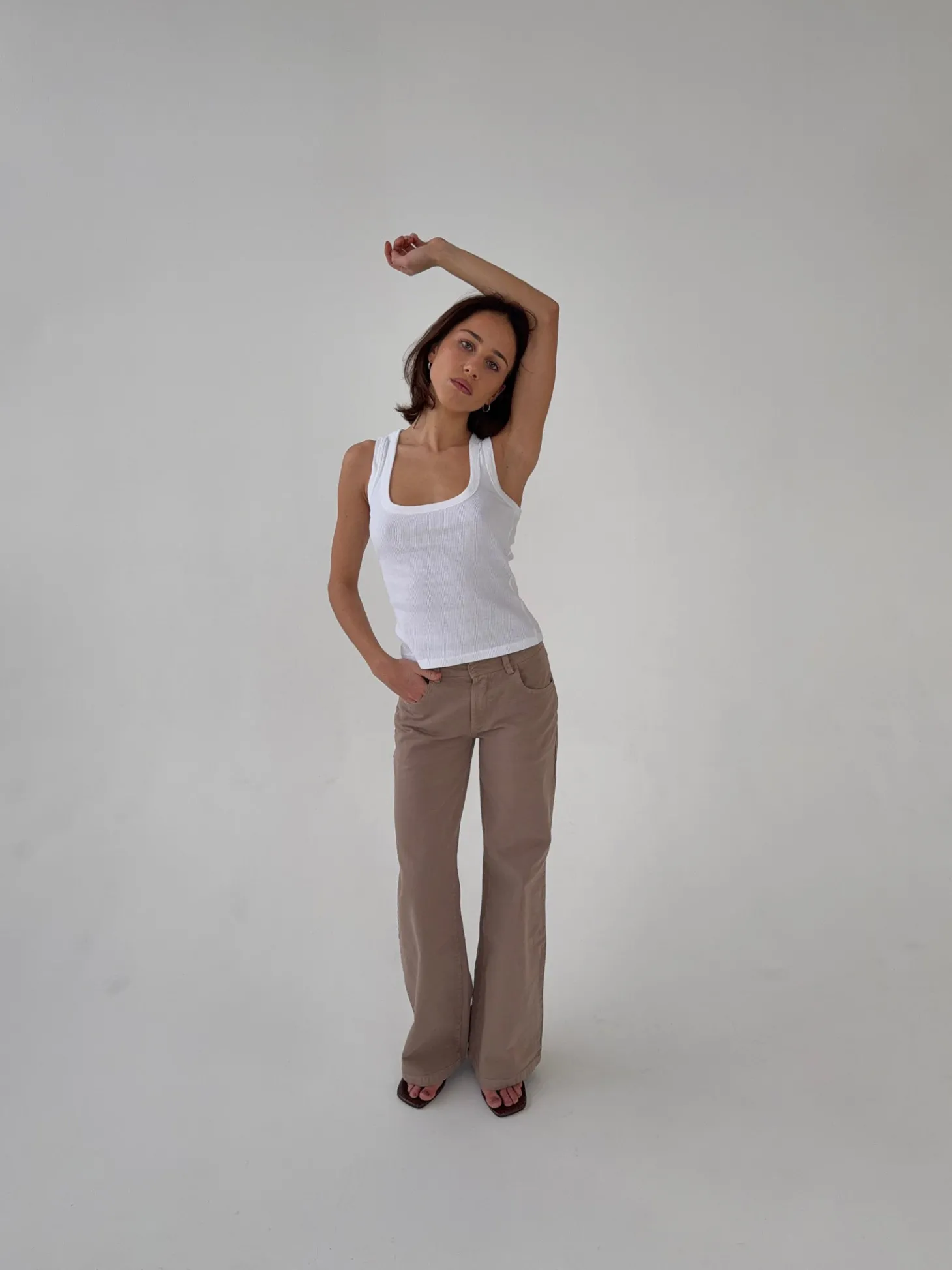 Lovia jeans - Taupe
