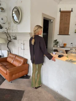 Lovine nederdel med blonde - Grøn