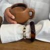 Lykke chunky armbånd - Brun