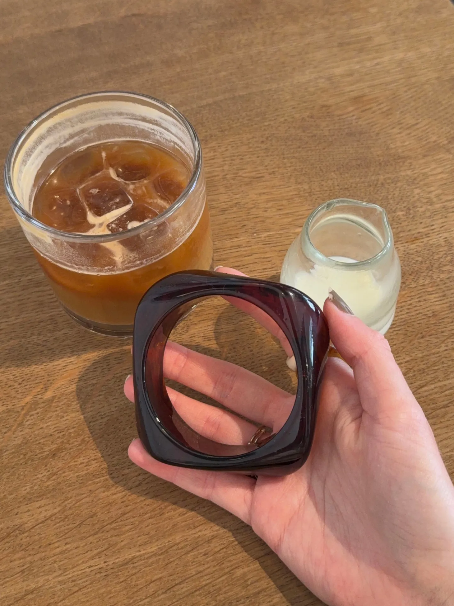 Lykke chunky armbånd - Brun