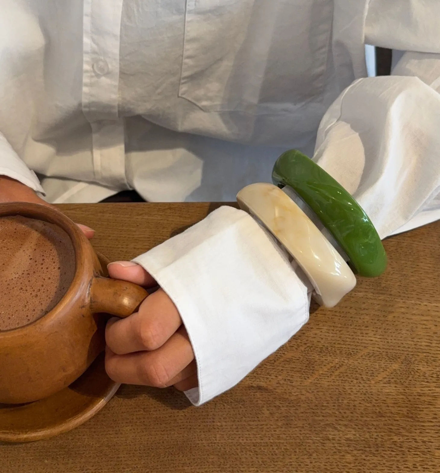 Lykke chunky armbånd - Grøn