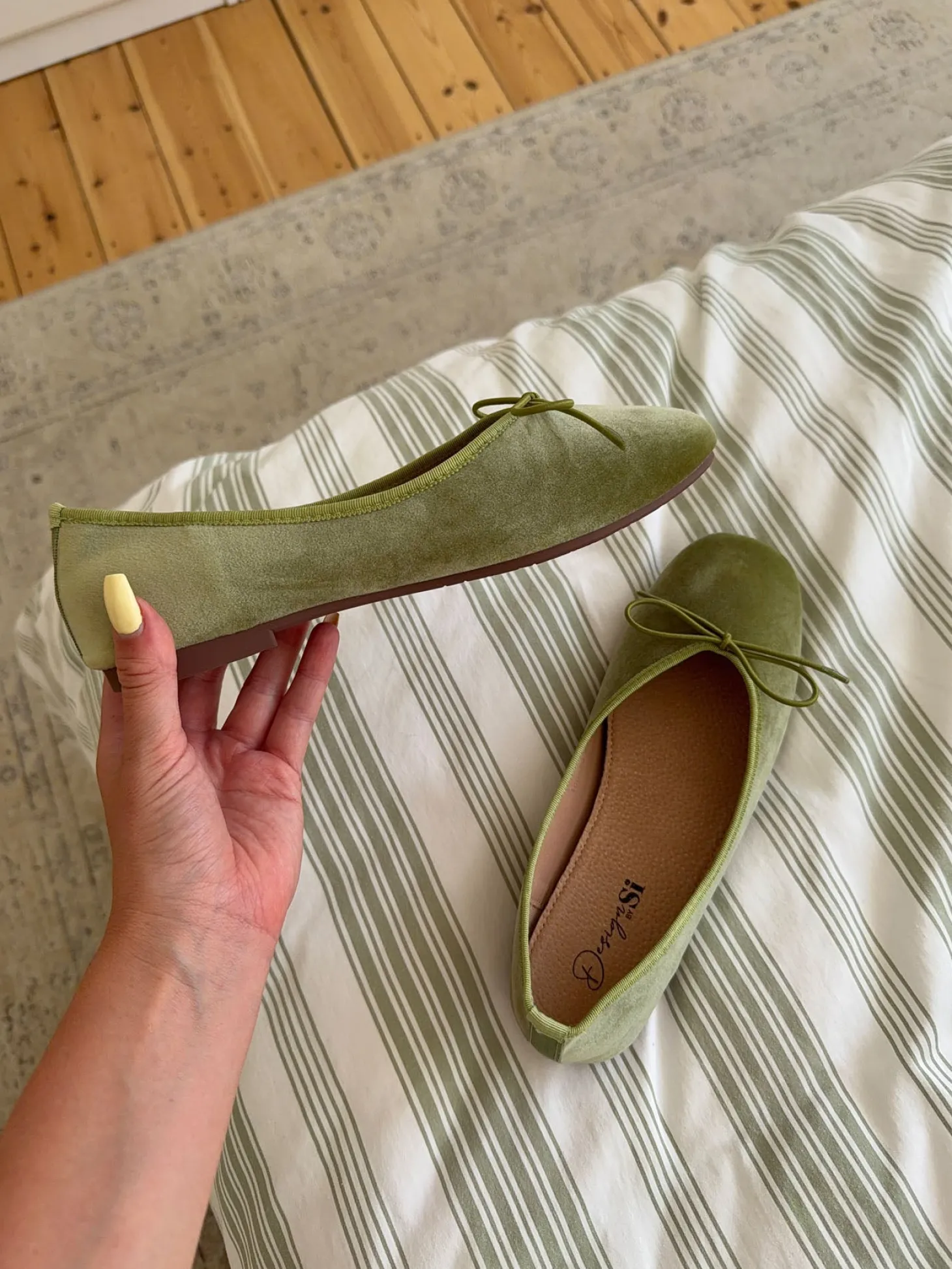 Maelle ballerina - Lys grøn