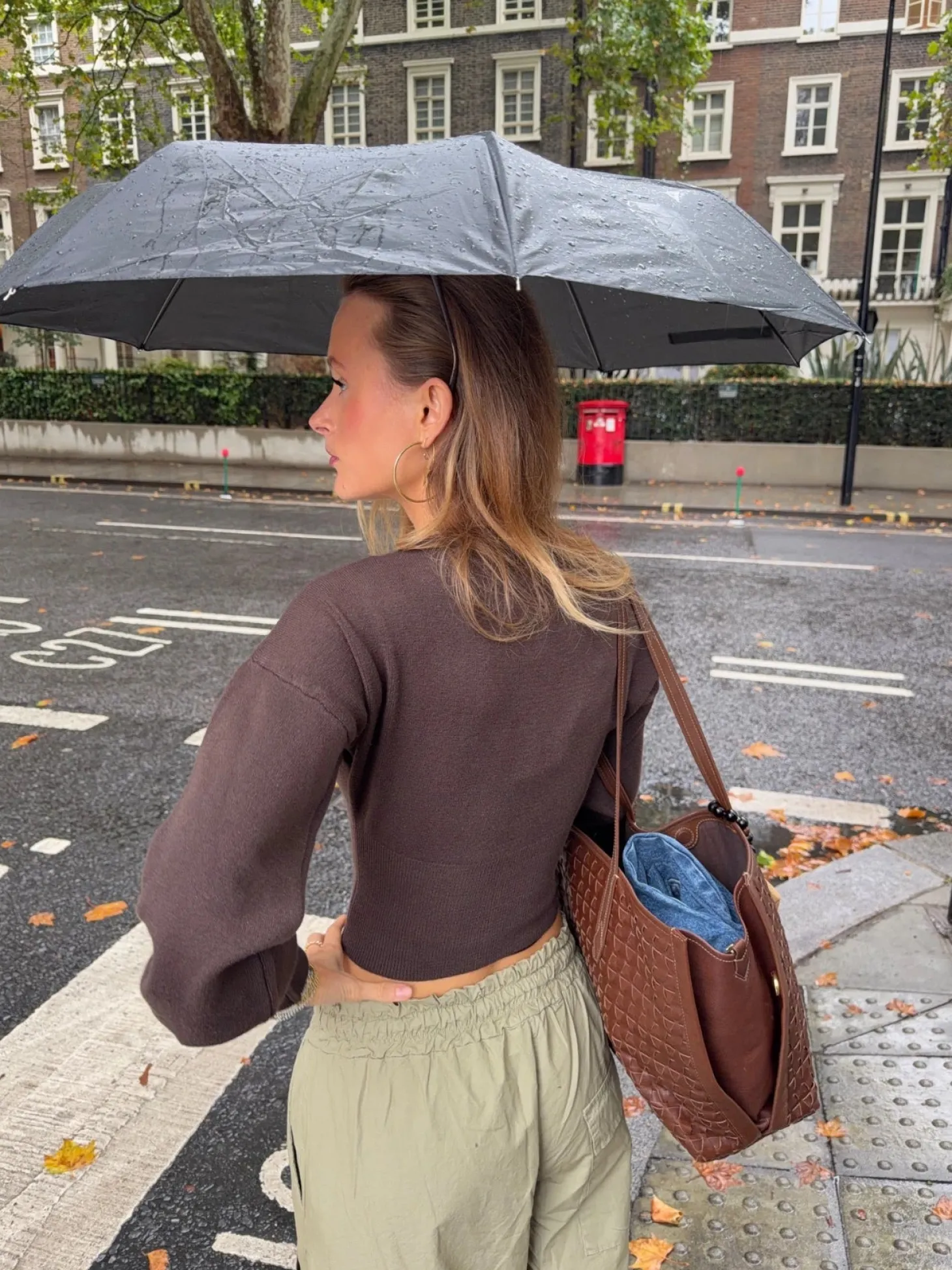 Malin Tomkins figursyet cardigan - Brun