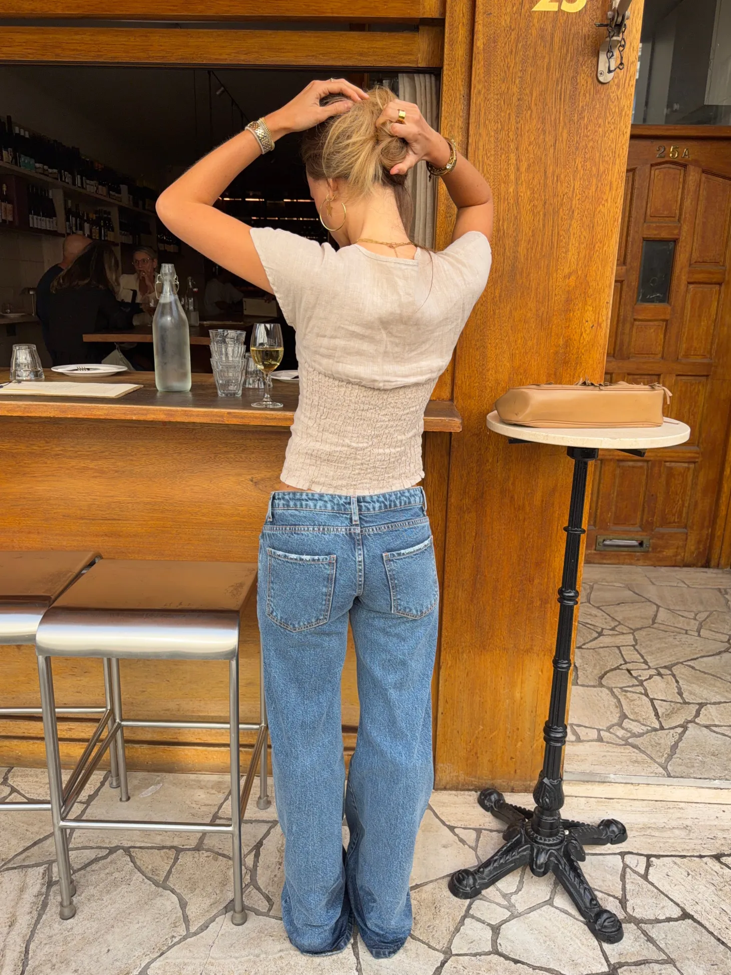 Malin Tomkins lavtaljede jeans - Blå