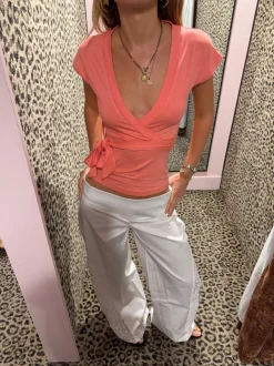 Malin Tomkins wraptop - Coral