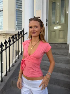 Malin Tomkins wraptop - Coral