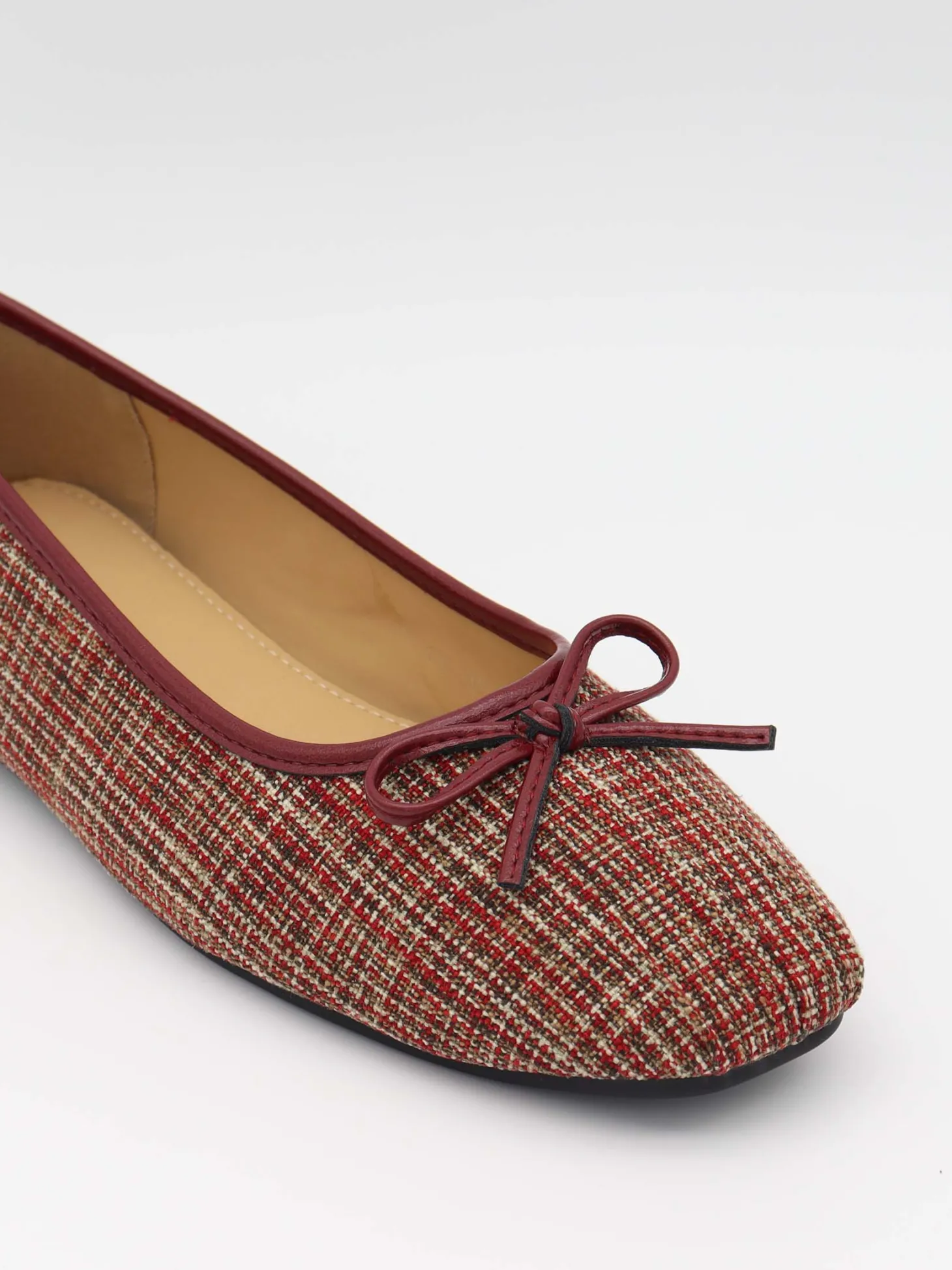 Manja ballerina i tern - Rød/hvid/grøn