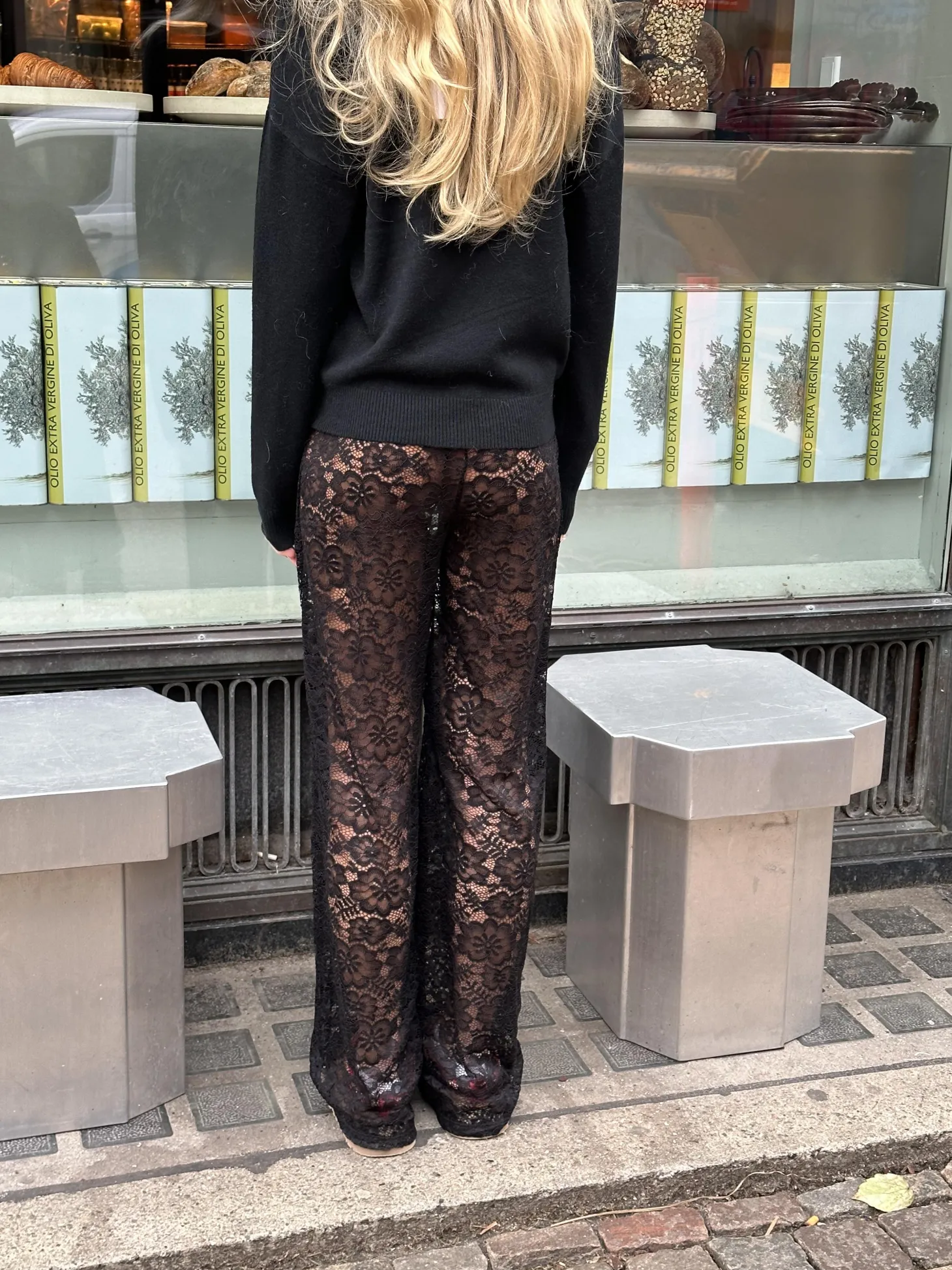 Marla blonde bukser uden indershorts - Sort