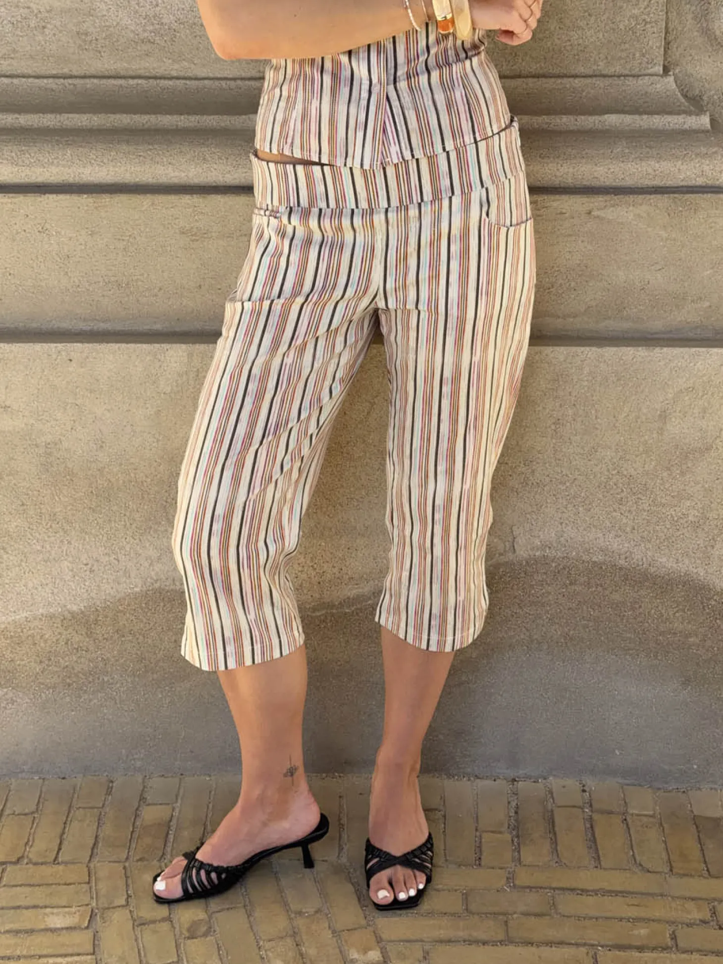 Marolina capris - Multifarvede striber