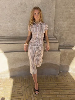 Marolina capris - Multifarvede striber