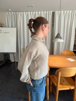 Molly striktrøje - Beige