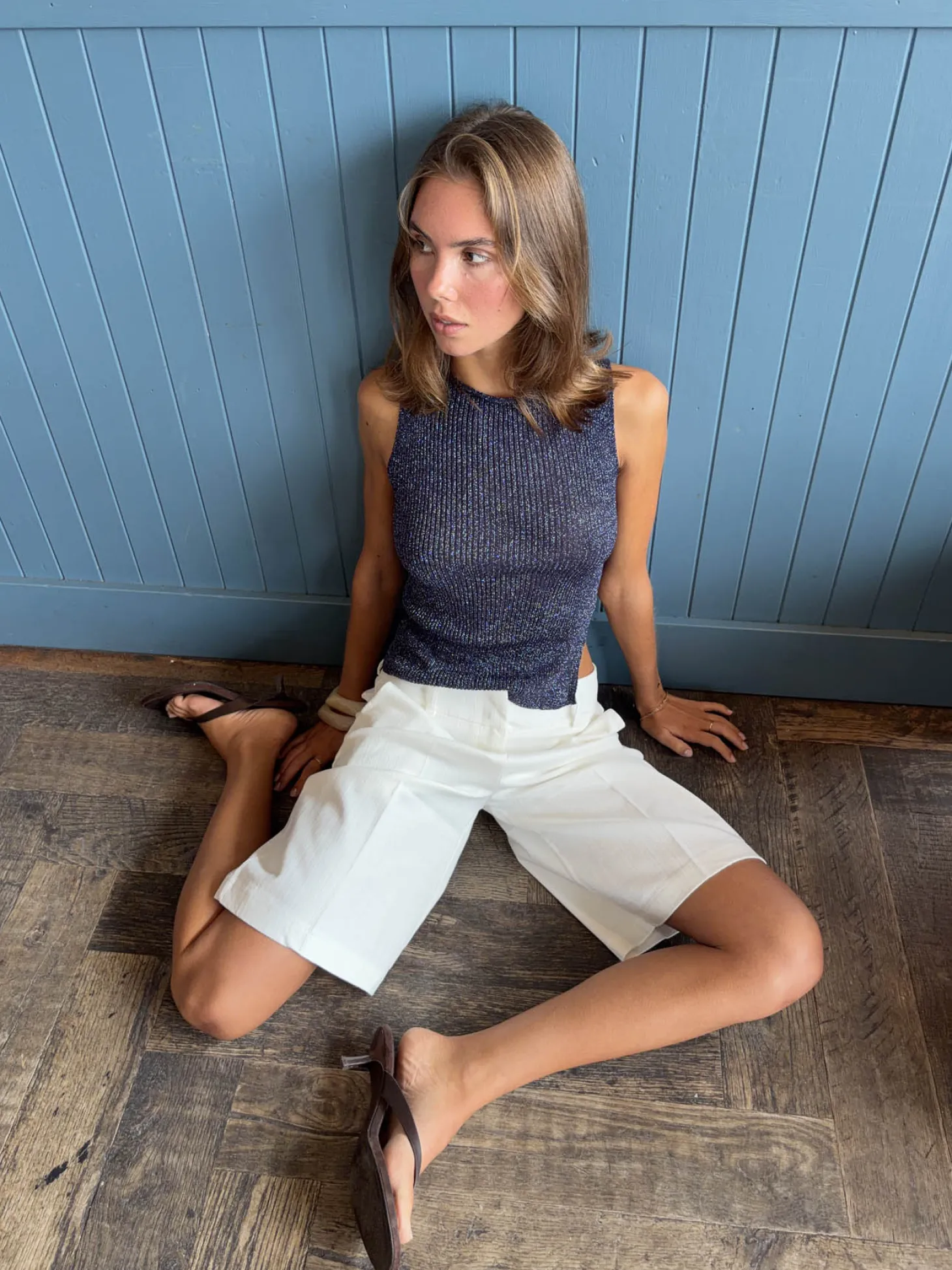 Montania glimmertop - Navy