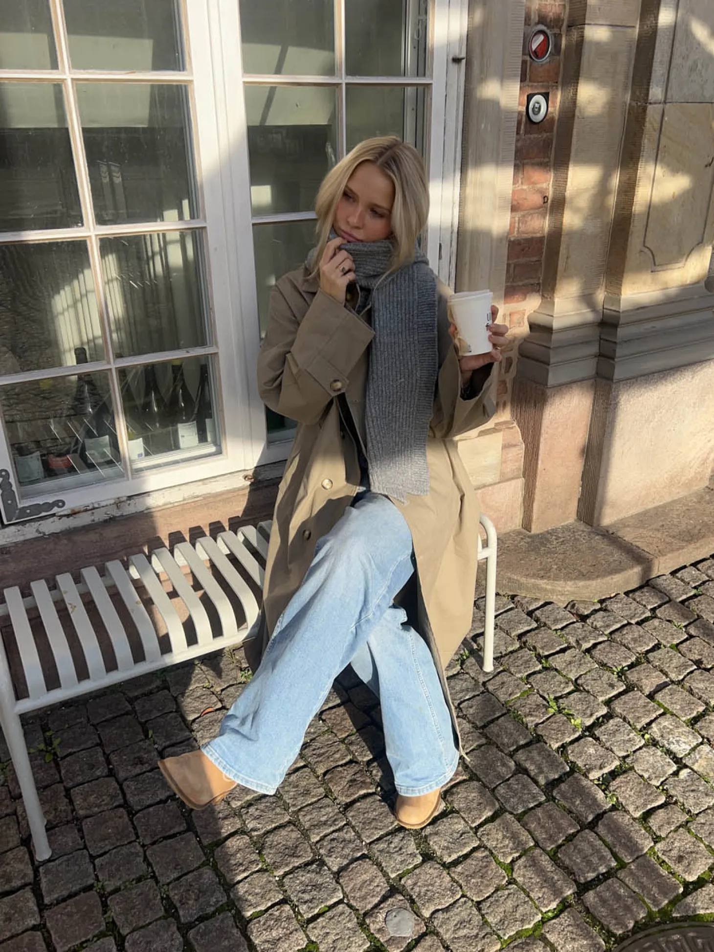 Ninita tørklæde - Gråt