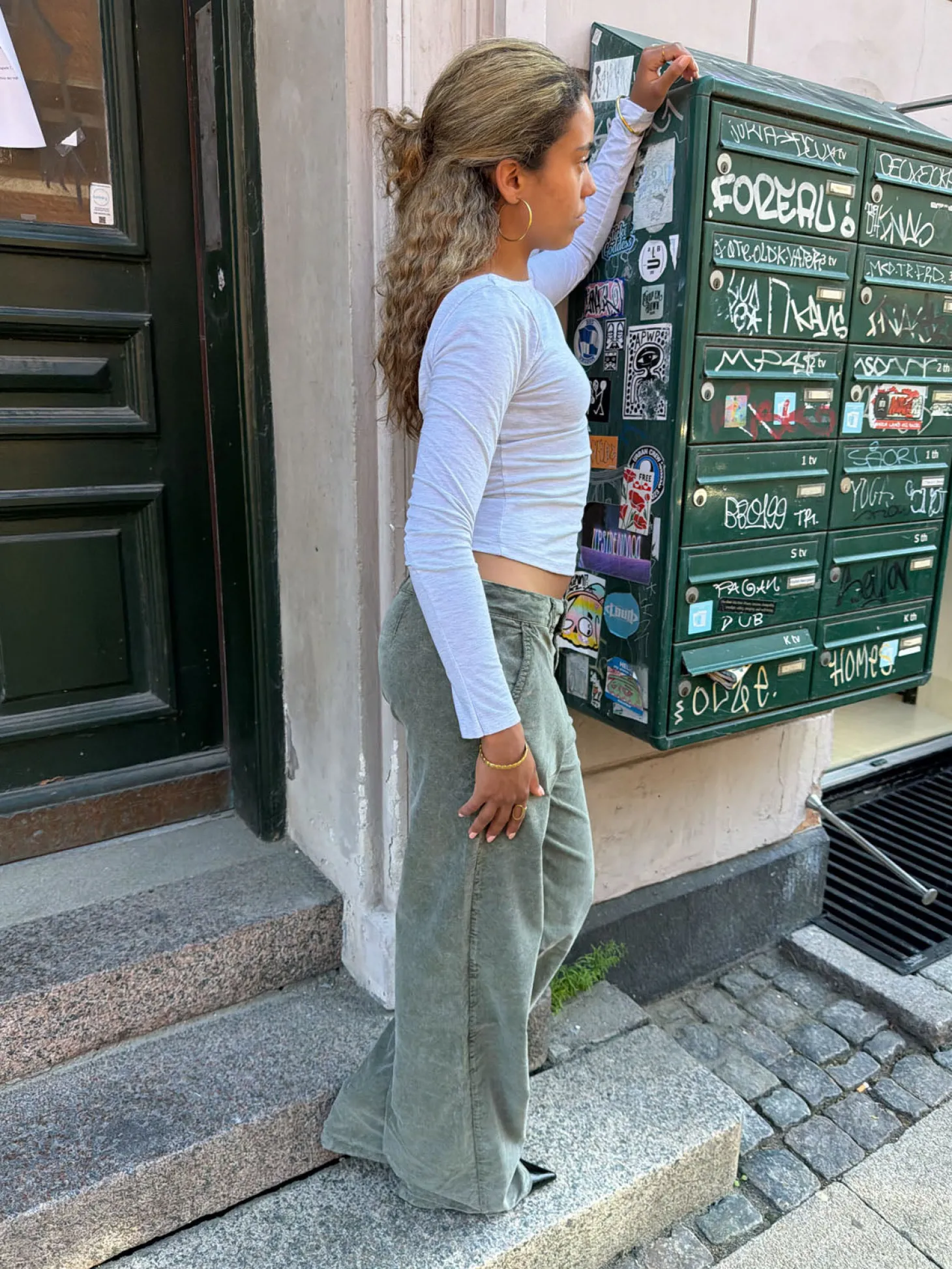 Noely bukser - Kaki