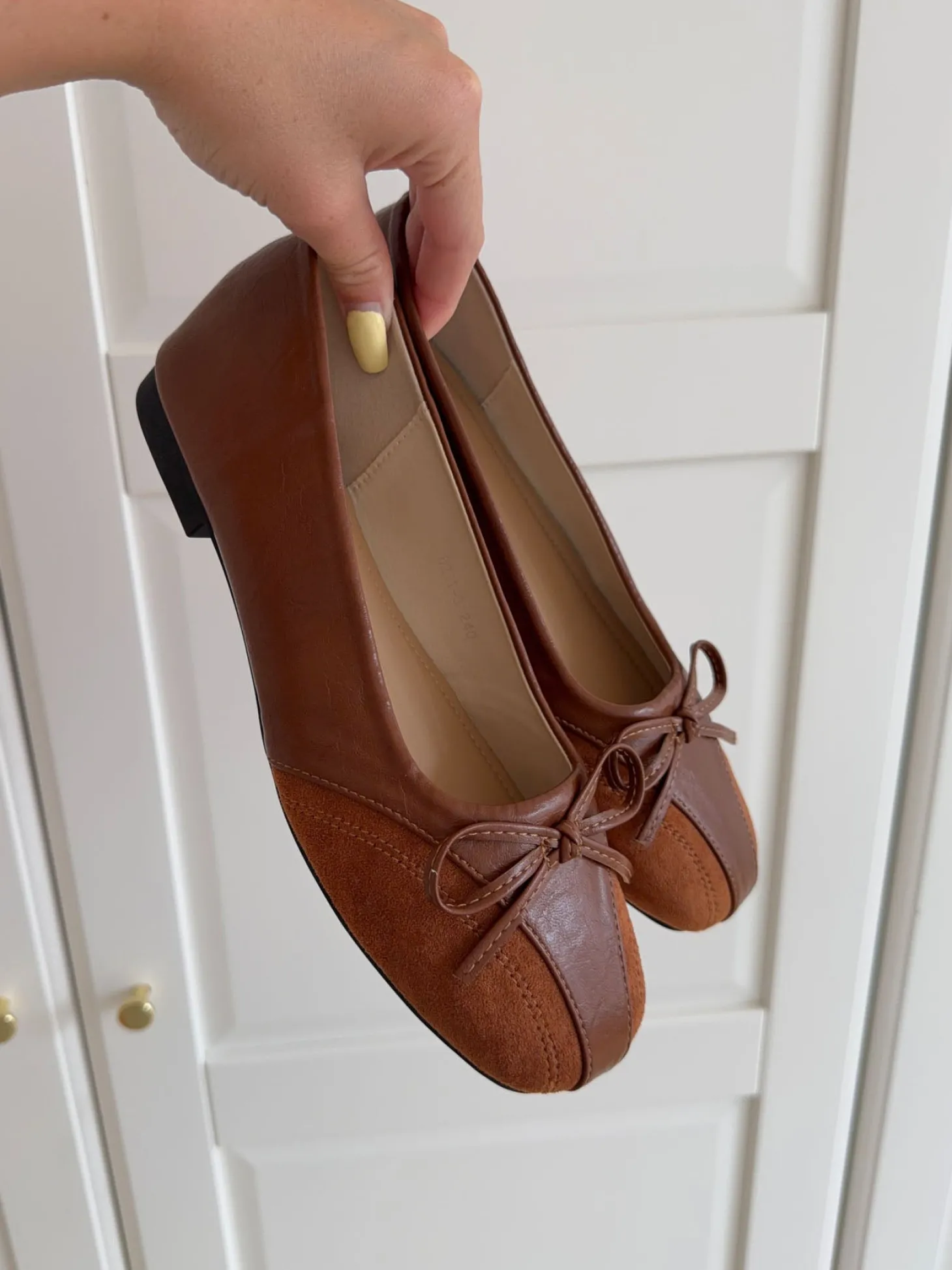 Nuella ballerina - Brun