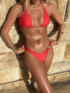 Olandria bikini med prikker - Rød