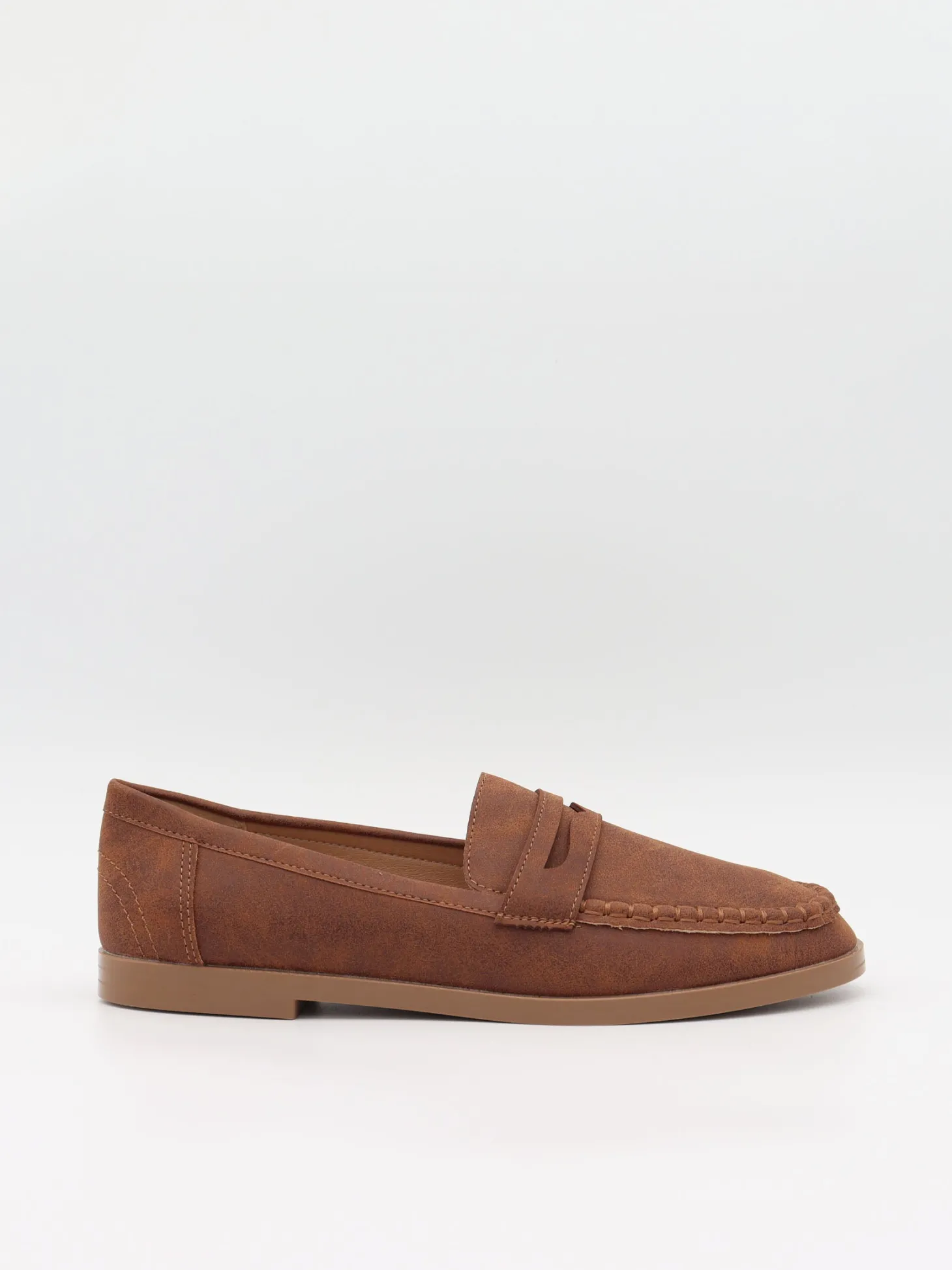 Pilou loafers i ruskind - brun