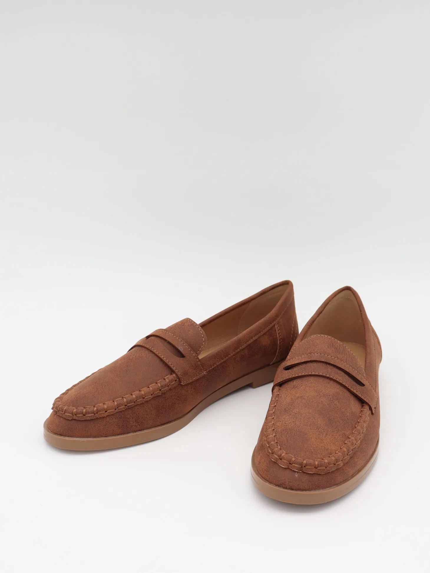 Pilou loafers i ruskind - brun