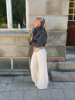 Polly bukser med striber - Hvid
