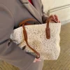 Porto Alegre skuldertaske med blonde - Beige