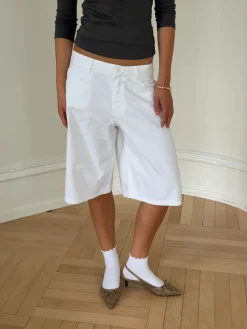 Ragna bermudashorts - Hvid