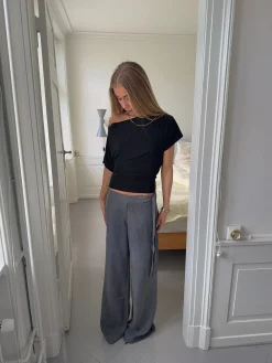 Ronya bukser med bælte - Grå