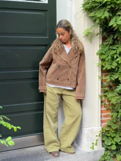 Rosie jakke i ruskind - Brun