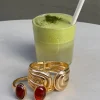Rotena armbånd - Guld/Brun