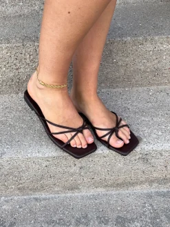 Rowena sandal - Mørkebrun