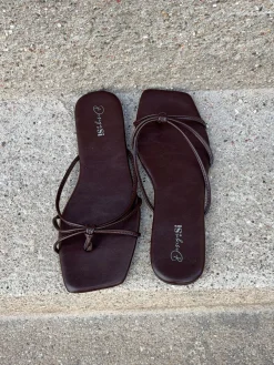 Rowena sandal - Mørkebrun
