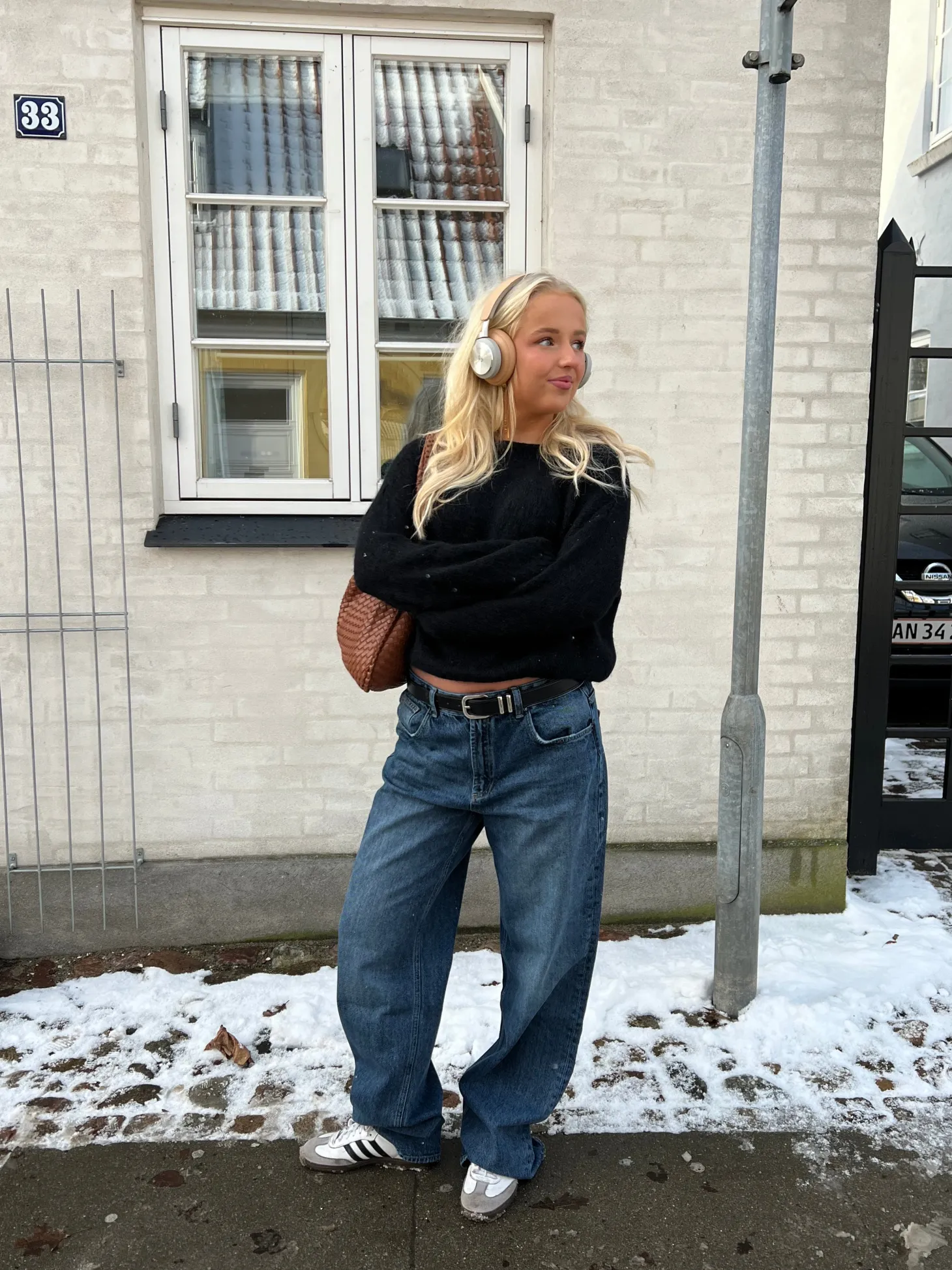 Sage baggy jeans - Mørkeblå denim