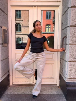 Samara jeans - Lys grå
