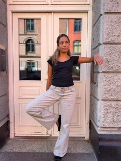 Samara jeans - Lys grå