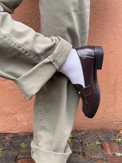 Samia loafers med detaljer - Brun