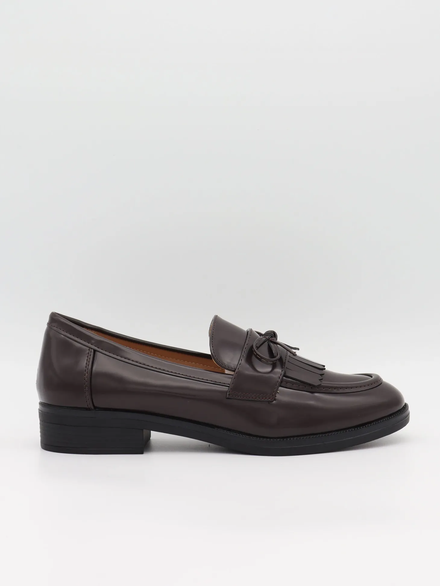 Samia loafers med detaljer - Brun