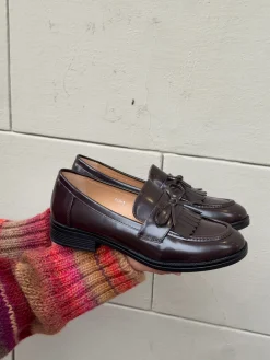Samia loafers med detaljer - Brun