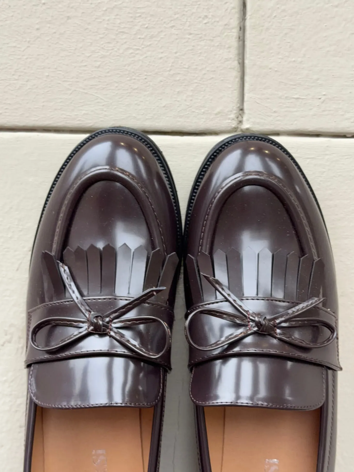 Samia loafers med detaljer - Brun