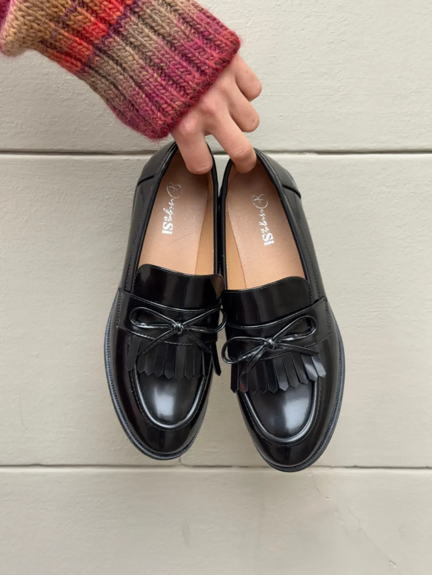 Samia loafers med detaljer - Sort