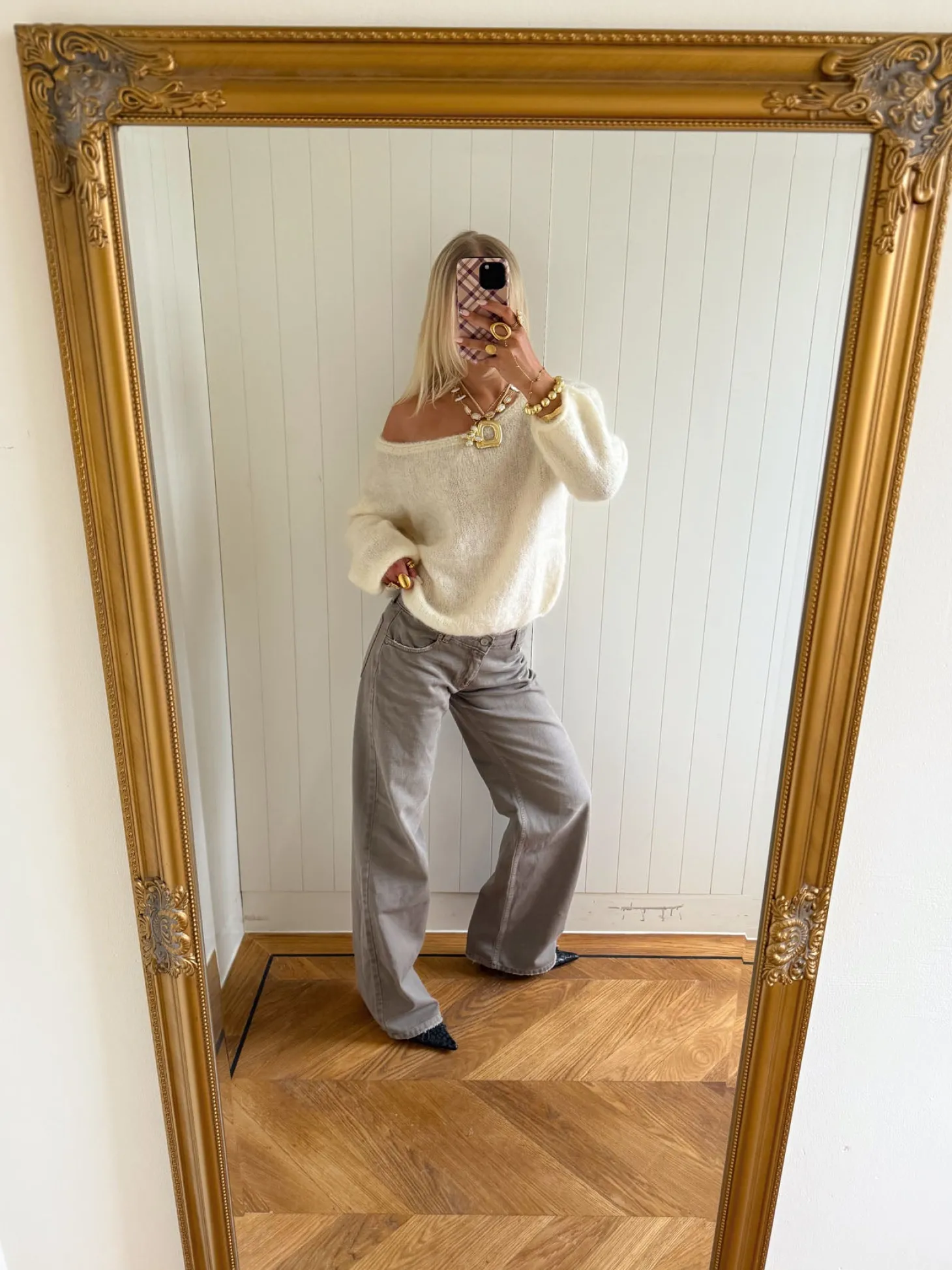 Scandivv fluffy strik - Off white
