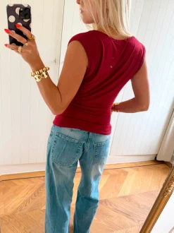 Scandivv v-neck top - Rød