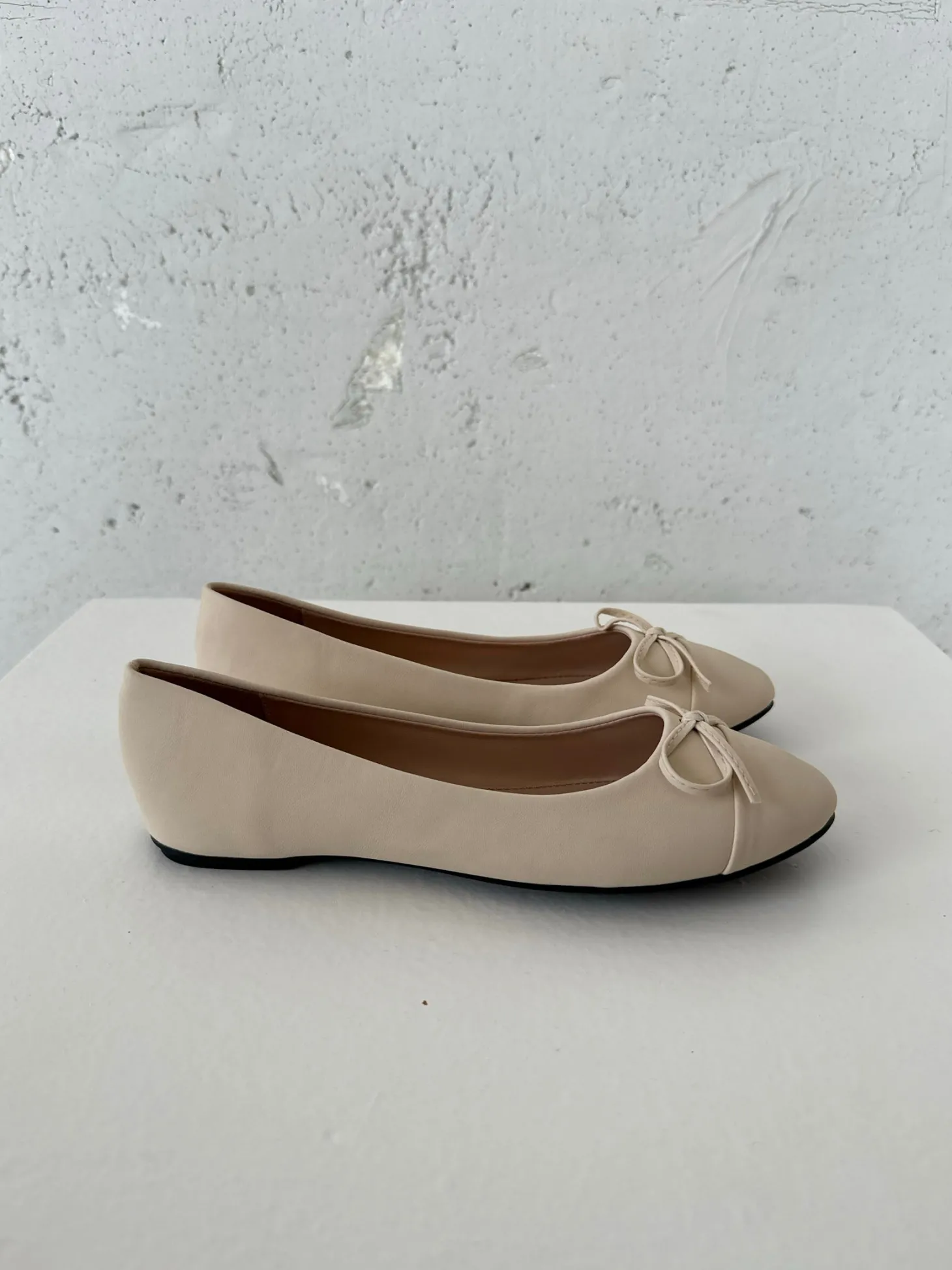 Segovia ballerina sko med sløjfe - Off white
