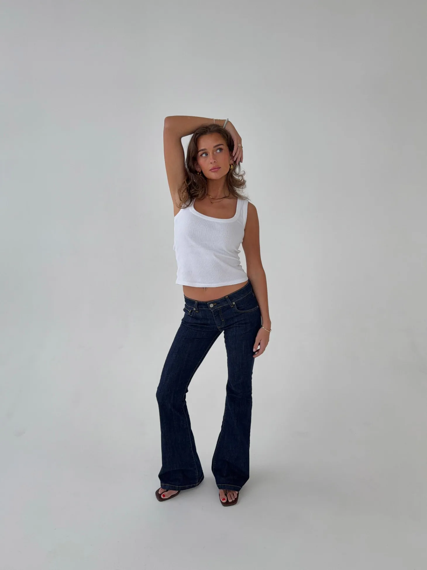 Senia bootcut jeans - Mørkeblå