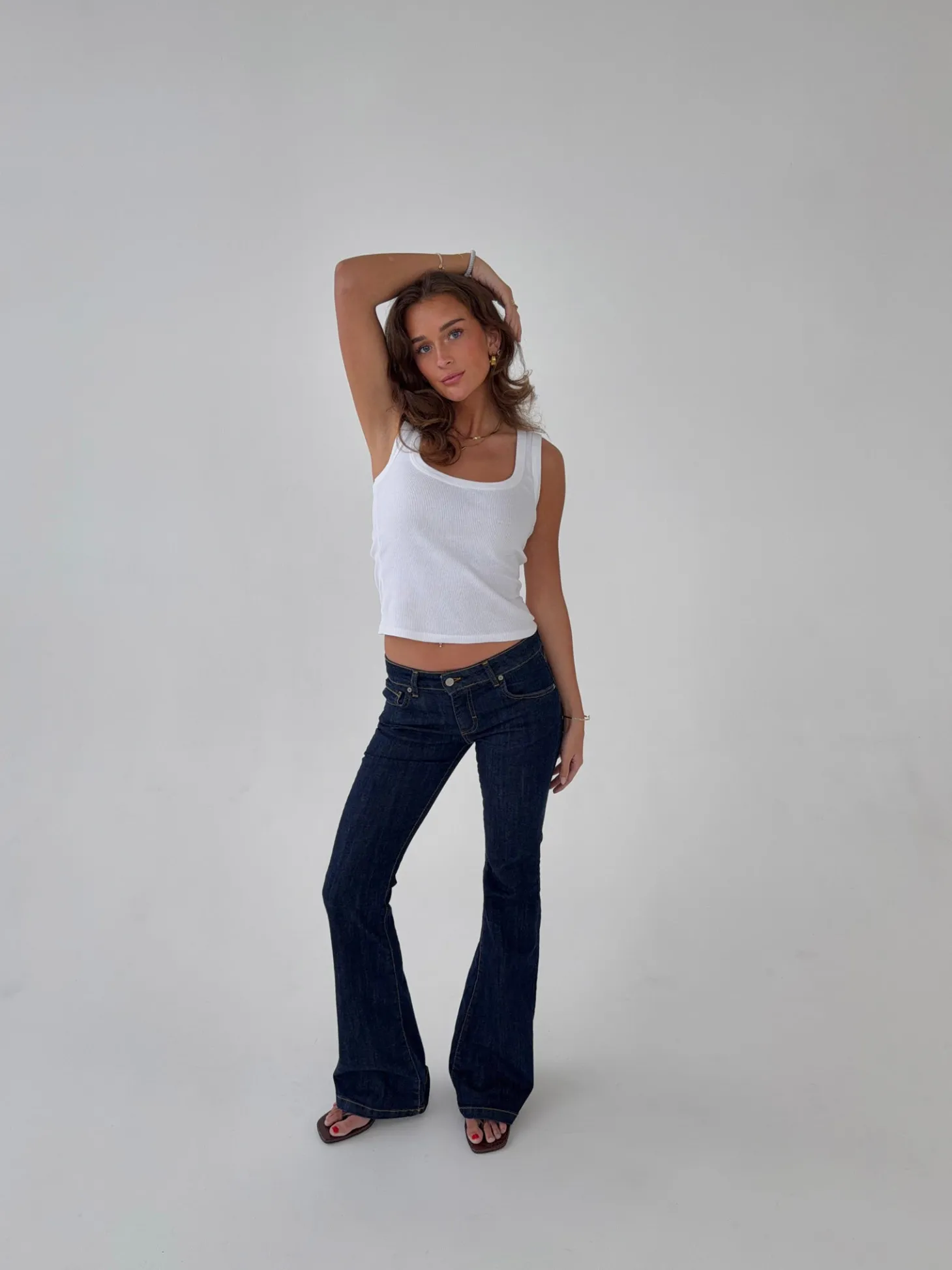 Senia bootcut jeans - Mørkeblå