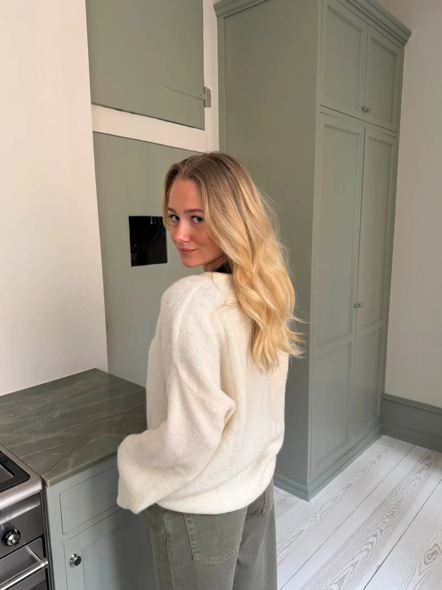 Sierra striktrøje - Off-white