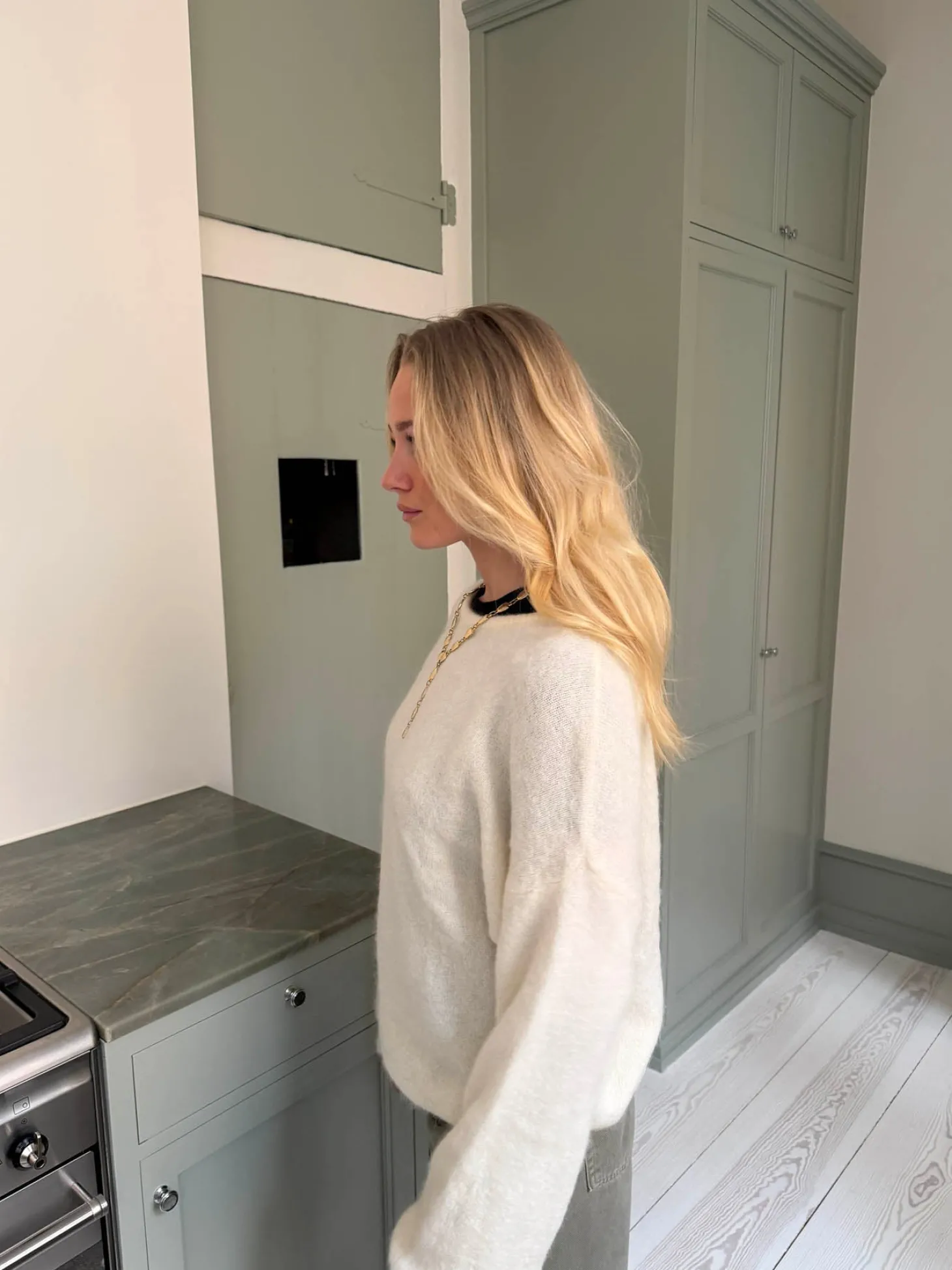 Sierra striktrøje - Off-white