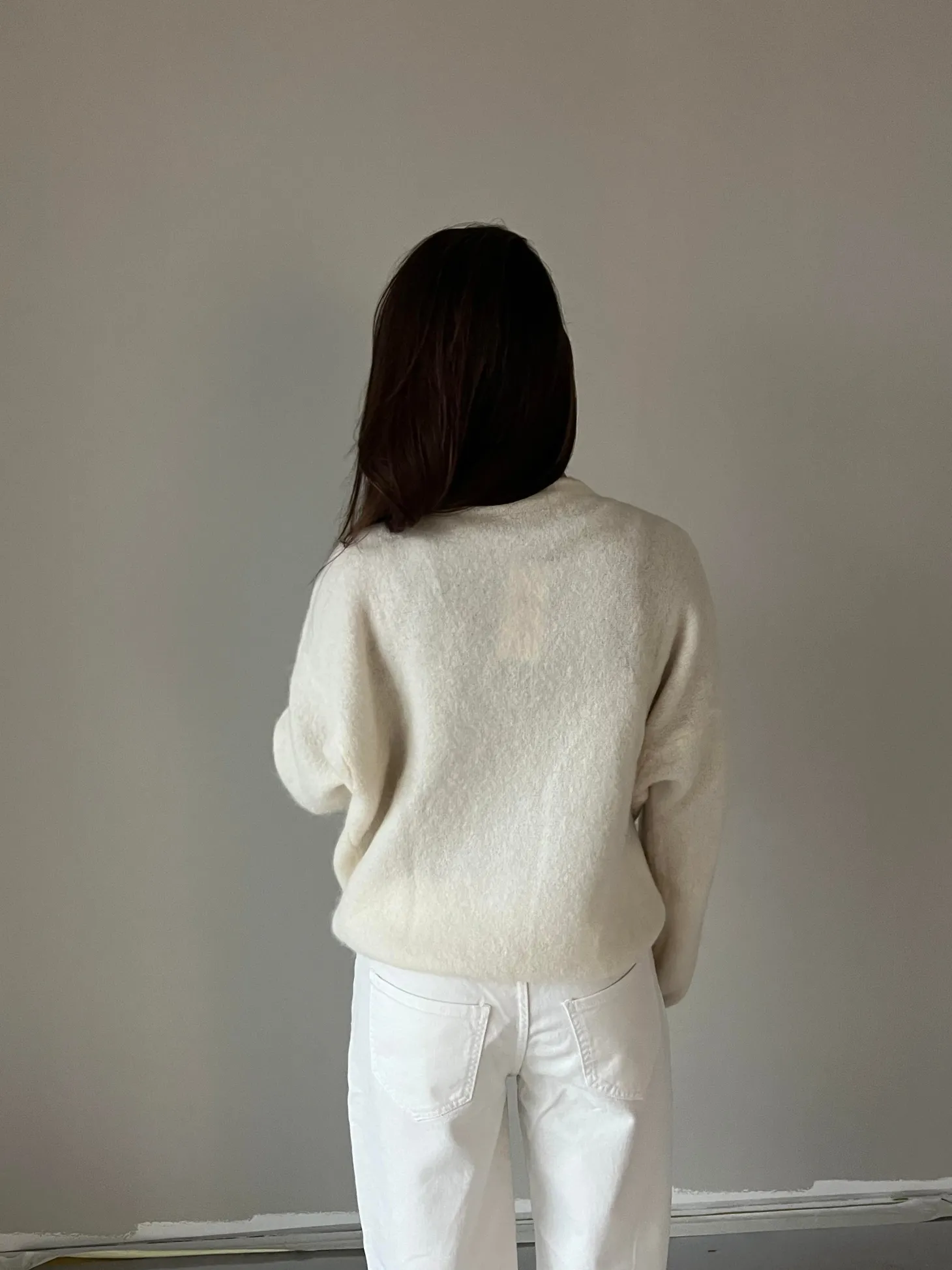 Sierra striktrøje - Off-white