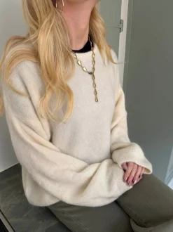 Sierra striktrøje - Off-white