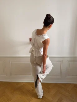 Signe hørbukser - beige